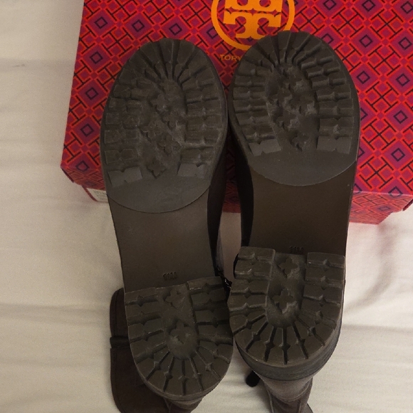 Tory Burch Women's Dark Brown Leather Ankle Boots - Picture 2 of 9
